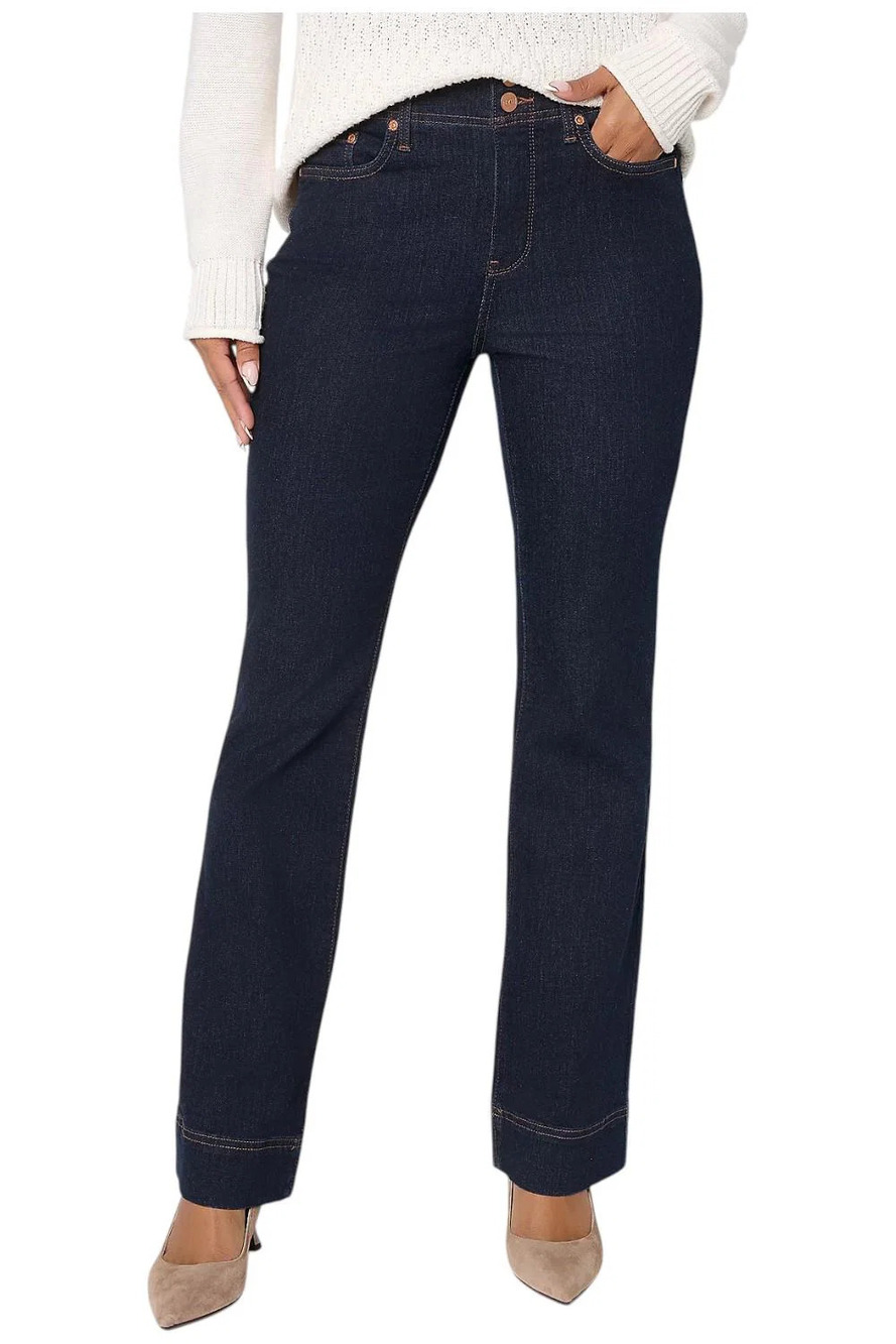 NYDJ Women's Bootcut Double Button Full Length Jeans Magical - Regular